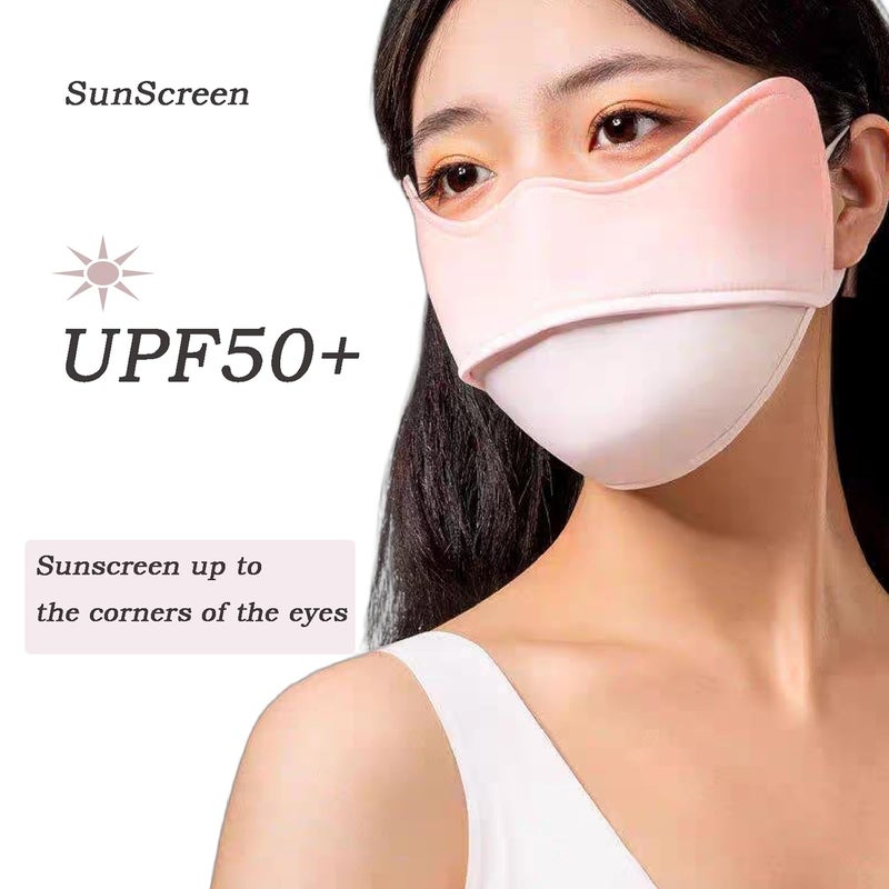 Enignic UV Face Mask Sun Protection,UPF 50+Blocks 98% of UVA/UVB Rays,UV Face Mask for Women Washable Reusable(3PCS) - Image 3
